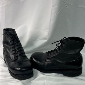 Vintage Black Leather Boots